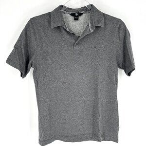 Volcom Heather Charcoal Grey Short Sleeve Polo Shirt Boys Large